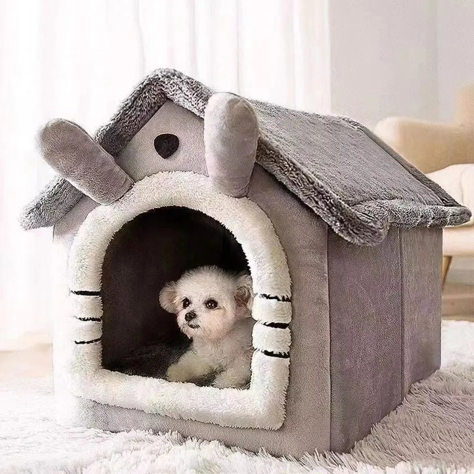 Modern Pet House Bed - All-Season Aesthetic Design