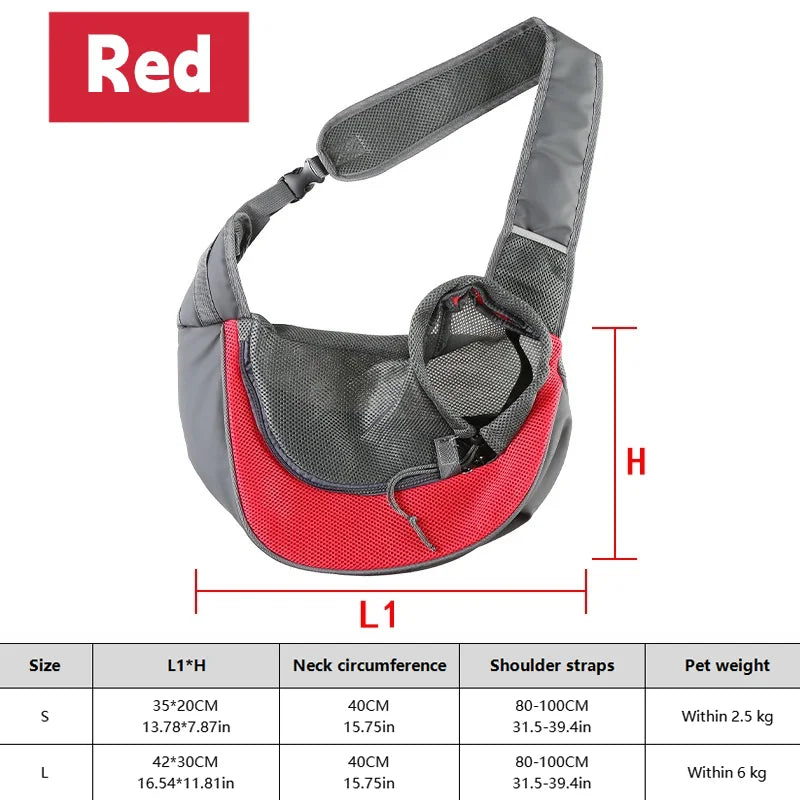 BreatheFree Mesh Dog Sling Bag
