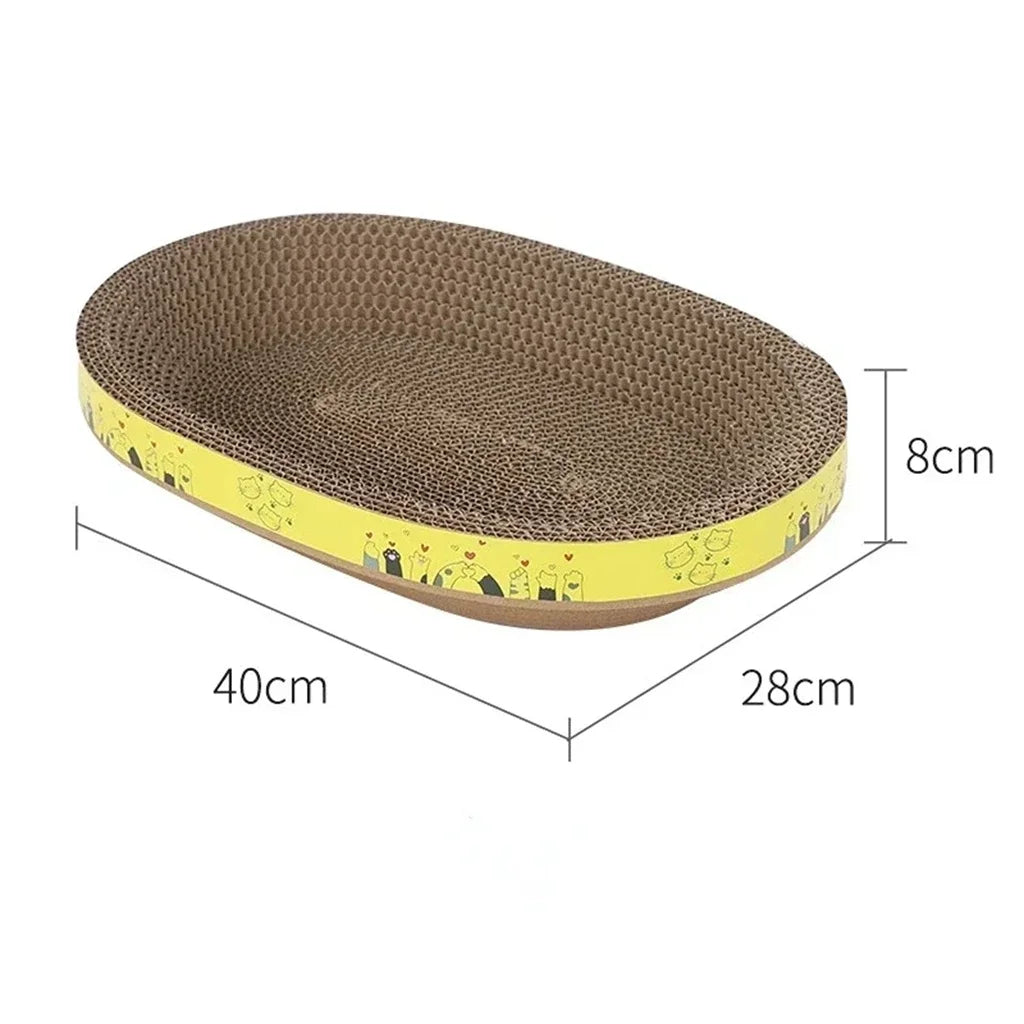 OvalWave Corrugated Cat Scratcher