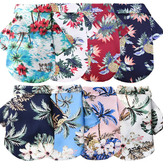 Tropical Breeze Pet Summer Shirt - Breathable Cotton