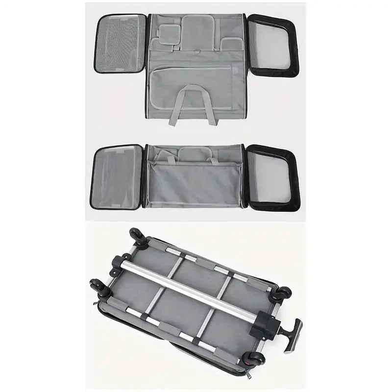 Modern Pet Travel Trolley - Detachable & Foldable