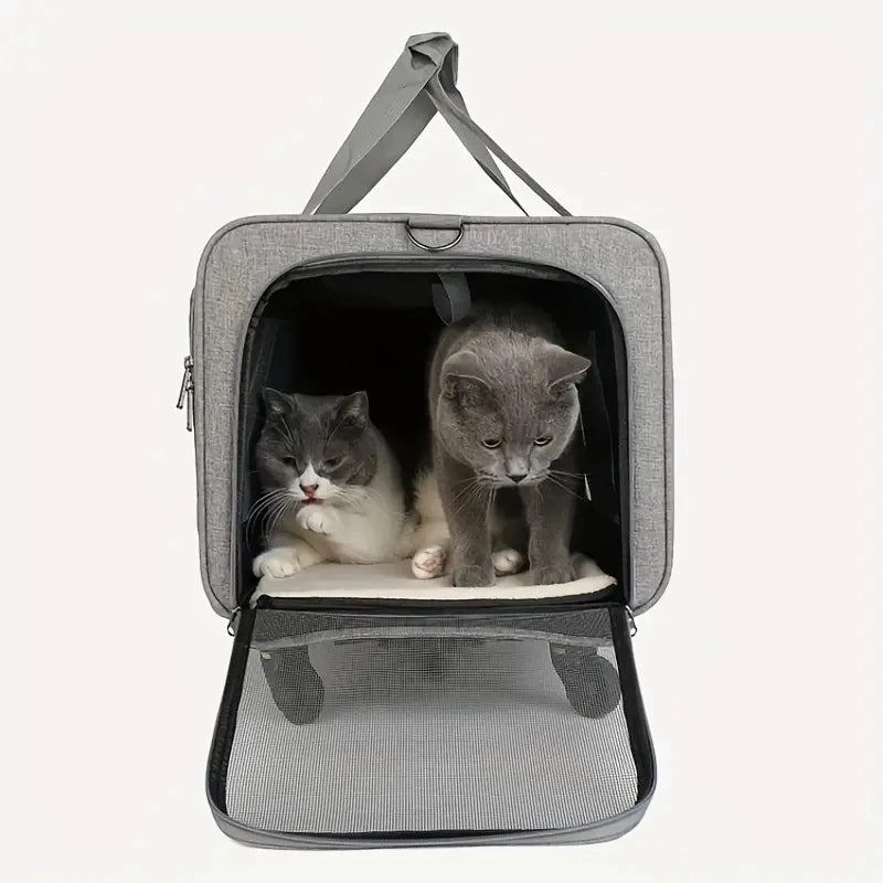 Modern Pet Travel Trolley - Detachable & Foldable