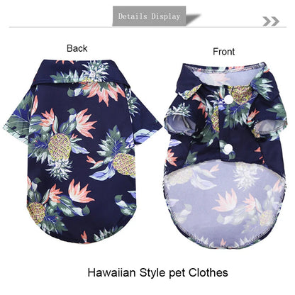 Tropical Breeze Pet Summer Shirt - Breathable Cotton