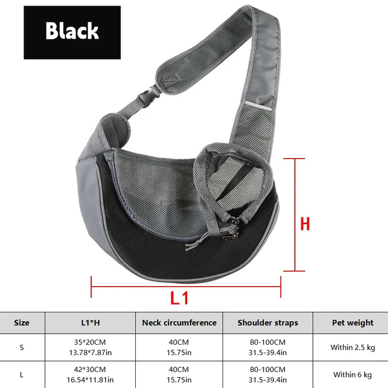 BreatheFree Mesh Dog Sling Bag