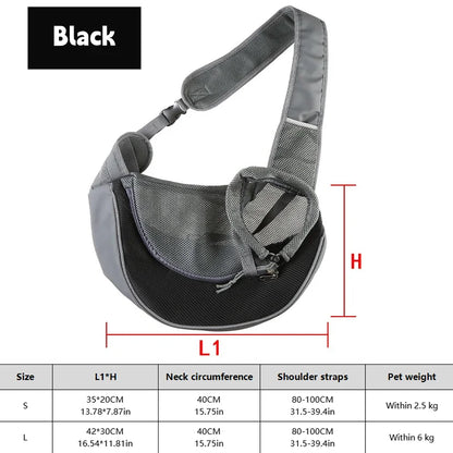 BreatheFree Mesh Dog Sling Bag
