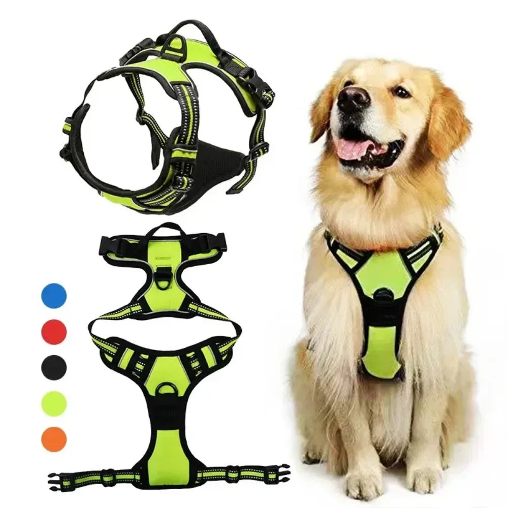 Reflective Minimalist Pet Harness - Secure & Sleek