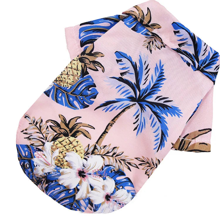 Tropical Breeze Pet Summer Shirt - Breathable Cotton