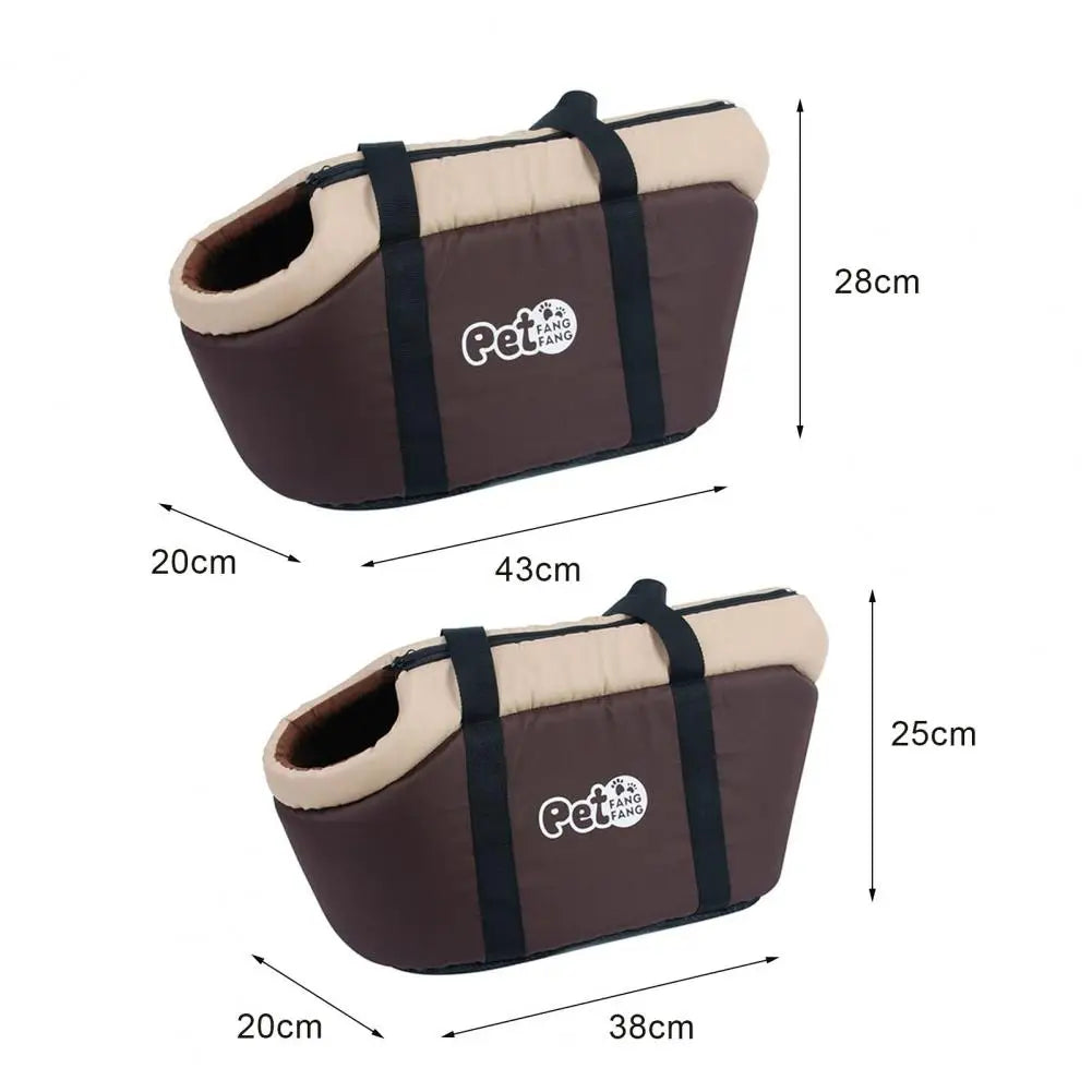 Premium Soft-Sided Pet Tote - Ergonomic Travel Bed