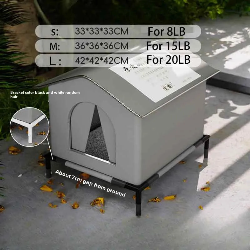 Weather-Ready Outdoor Pet Cave - Foldable Shelter