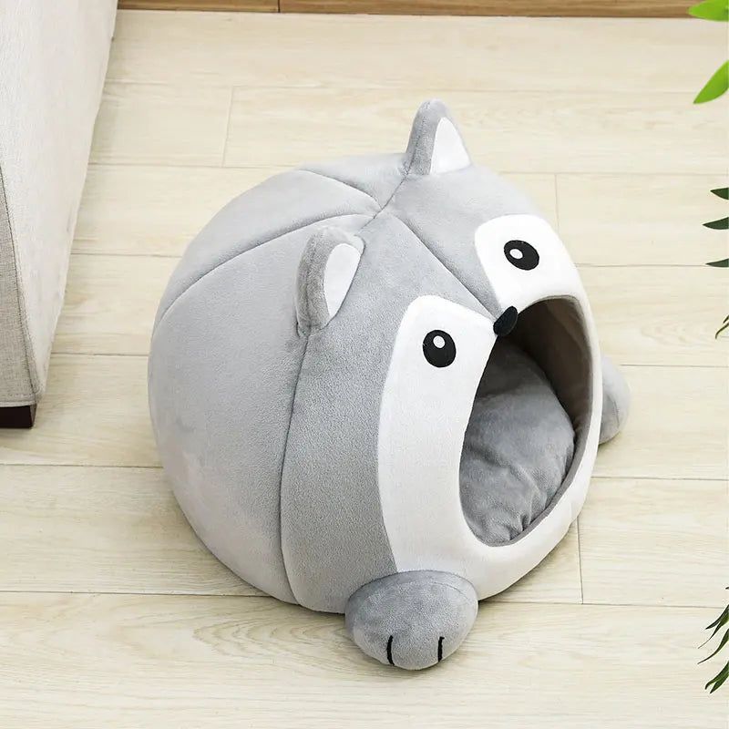 Minimalist Cave-Style Pet Bed - Cozy Shelter