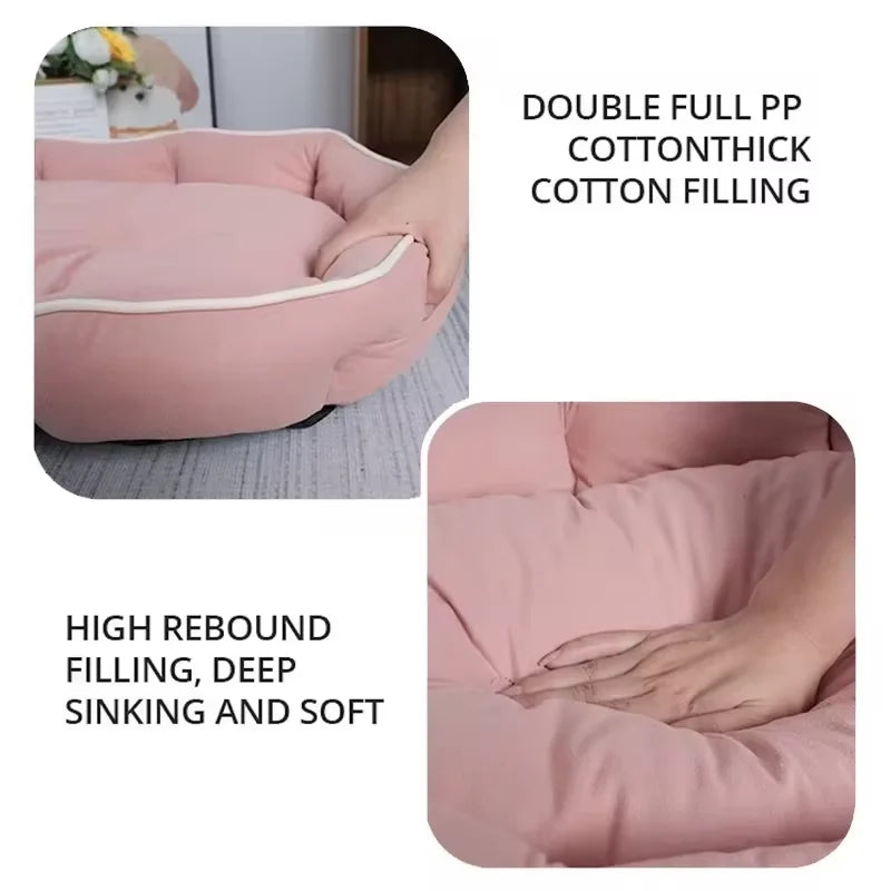 Luxury Orthopedic Pet Sofa - Spacious Modern Lounger