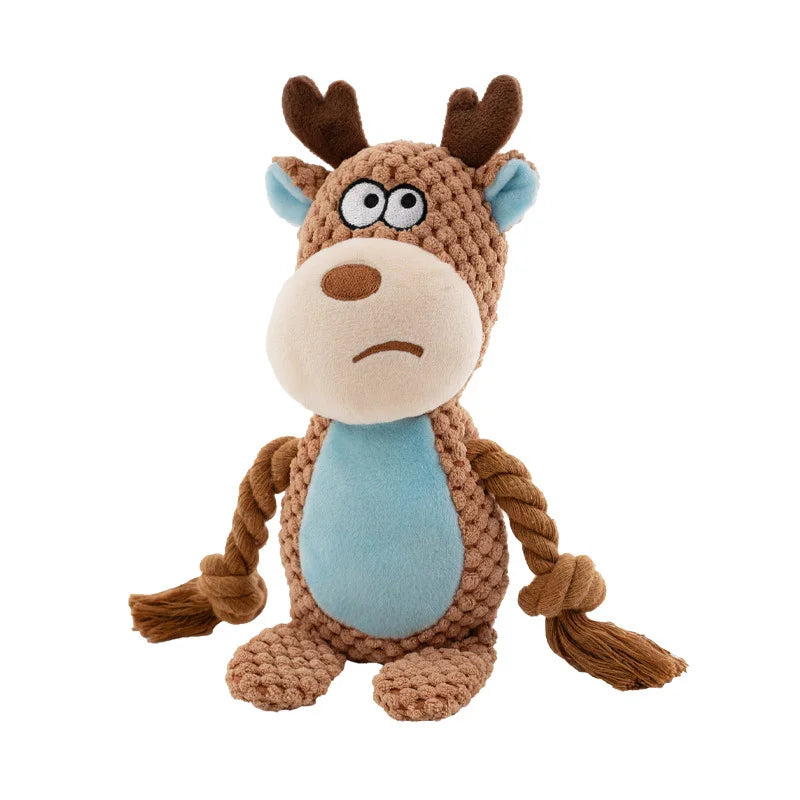 ToughChew Squeaky Plush Bone