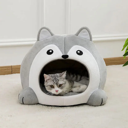 Minimalist Cave-Style Pet Bed - Cozy Shelter