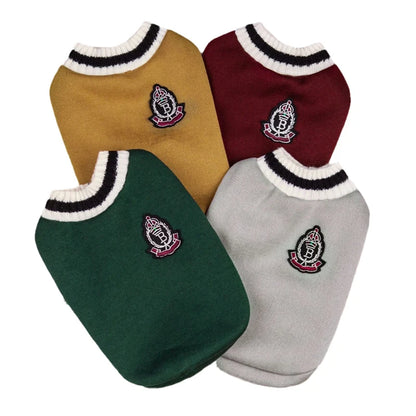 VarsityVibe Knit Dog Sweater