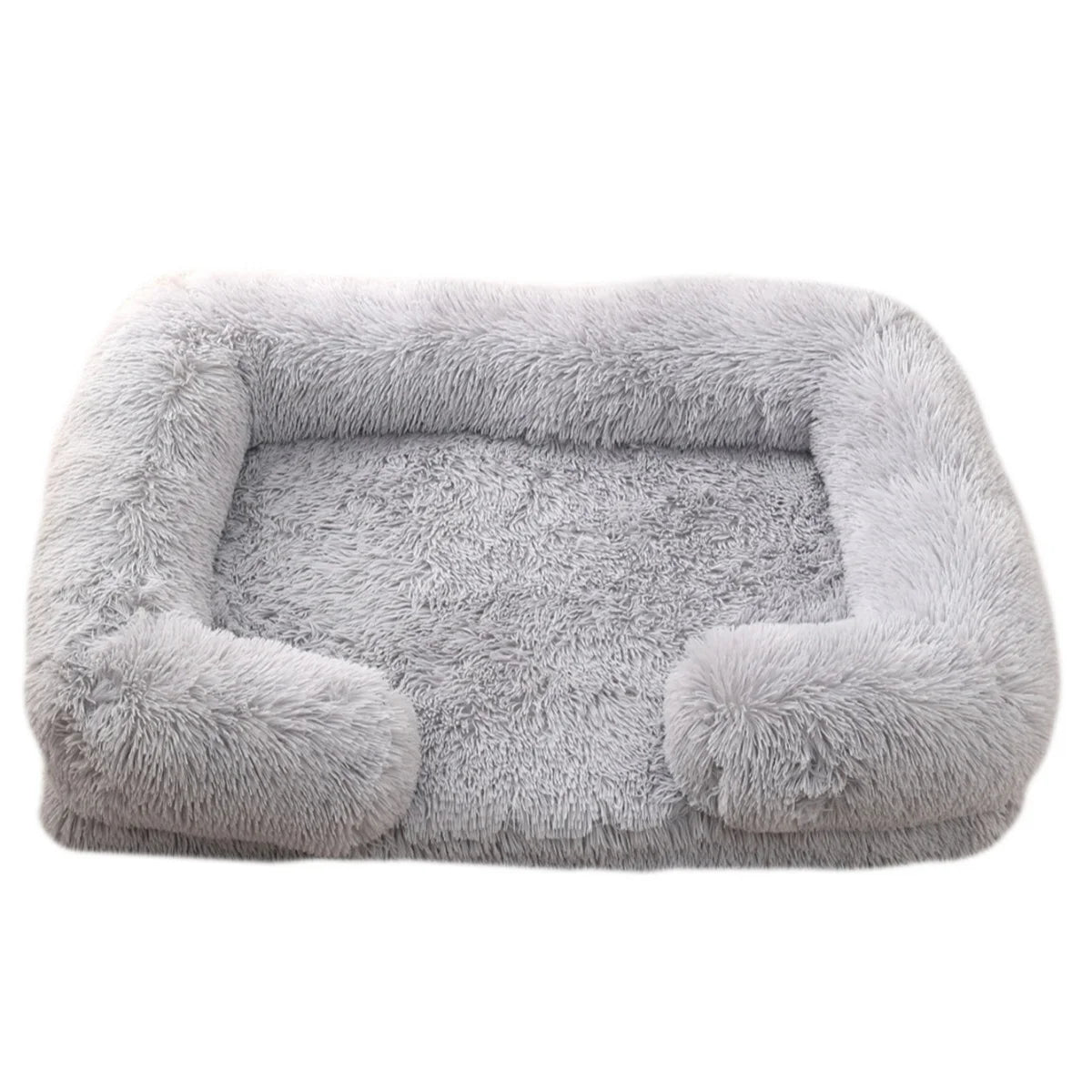Signature Square Plush Pet Bed - Thickened Comfort