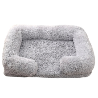 Signature Square Plush Pet Bed - Thickened Comfort