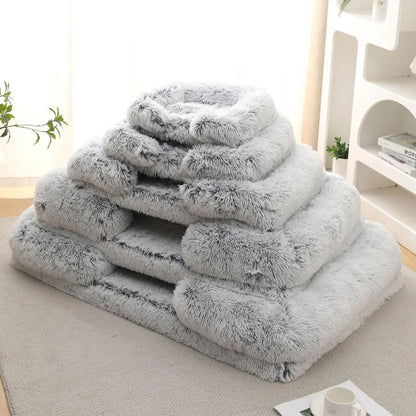 Signature Square Plush Pet Bed - Thickened Comfort