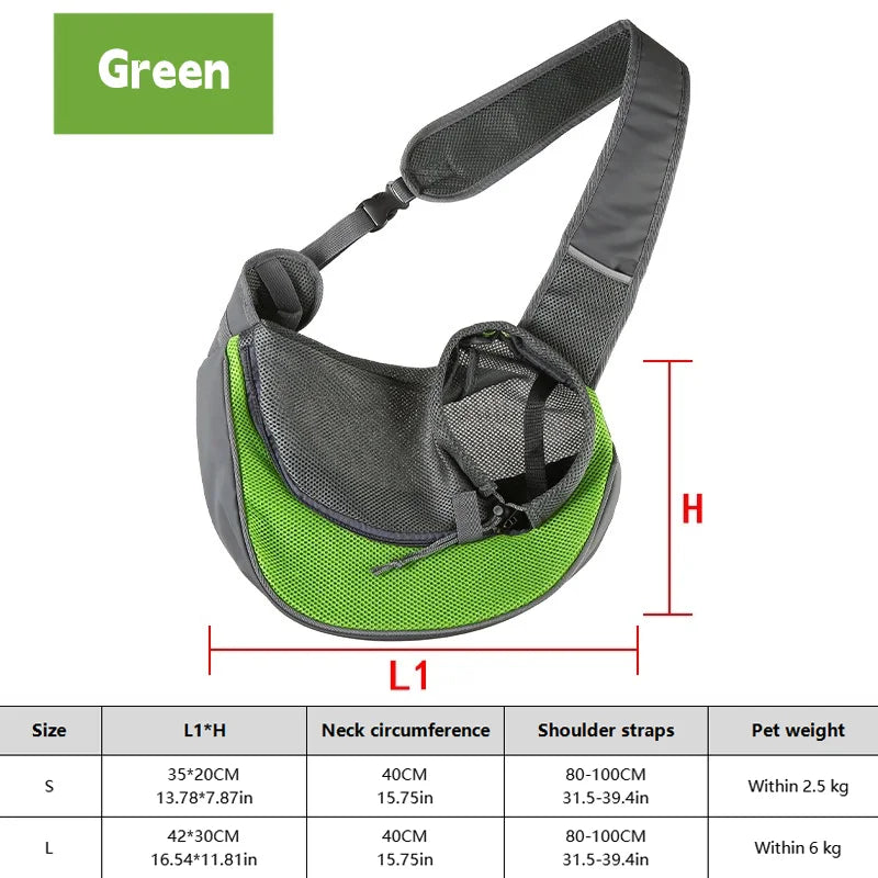 BreatheFree Mesh Dog Sling Bag