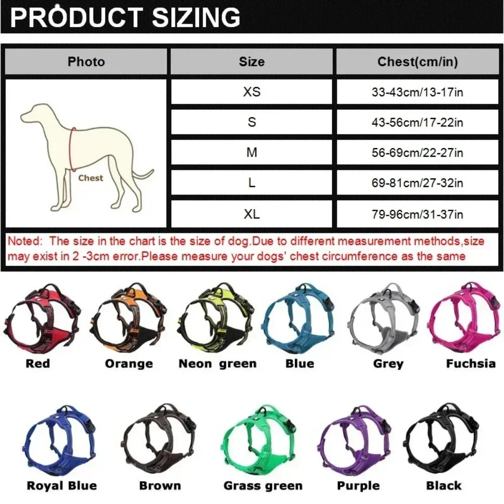 Reflective Minimalist Pet Harness - Secure & Sleek