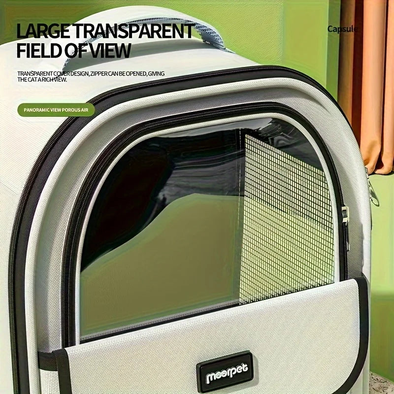 Spacious Foldable Pet Backpack - Durable Outdoor Carrier