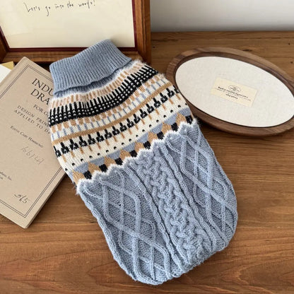 Vintage Minimalist Pet Sweater - Fall/Winter Essential