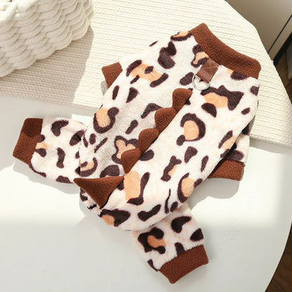 Playful Dinosaur Pet Costume - Soft Flannel