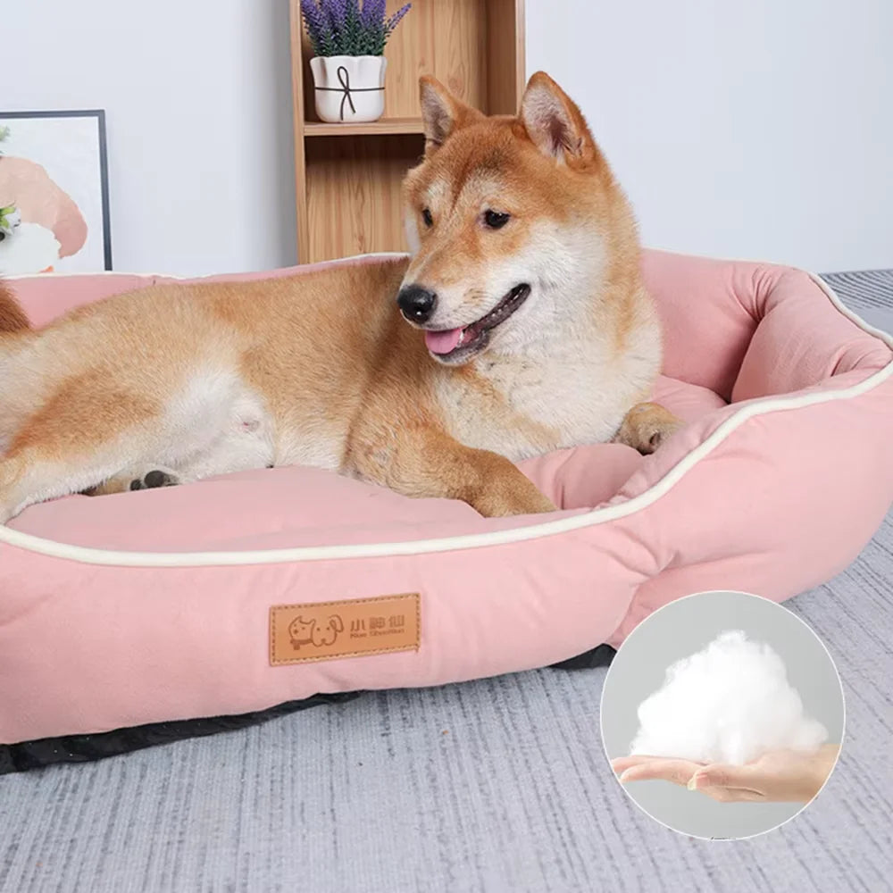 Luxury Orthopedic Pet Sofa - Spacious Modern Lounger