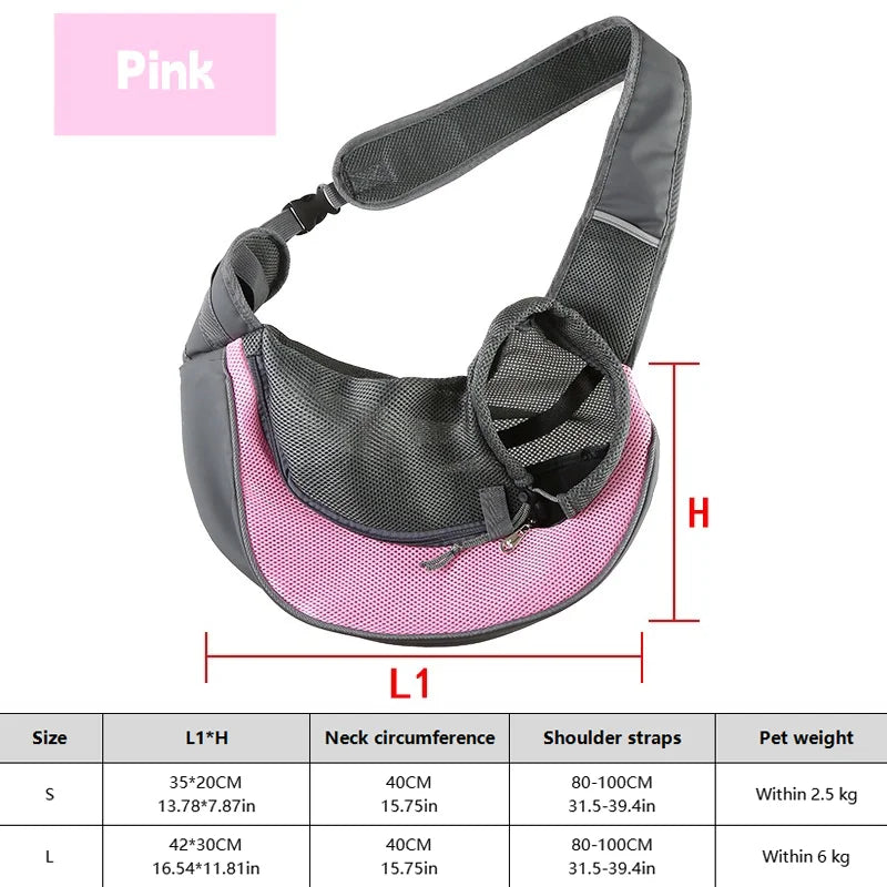 BreatheFree Mesh Dog Sling Bag