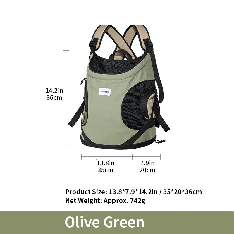 Ergonomic Front-Facing Pet Carrier - Comfort Travel Bag
