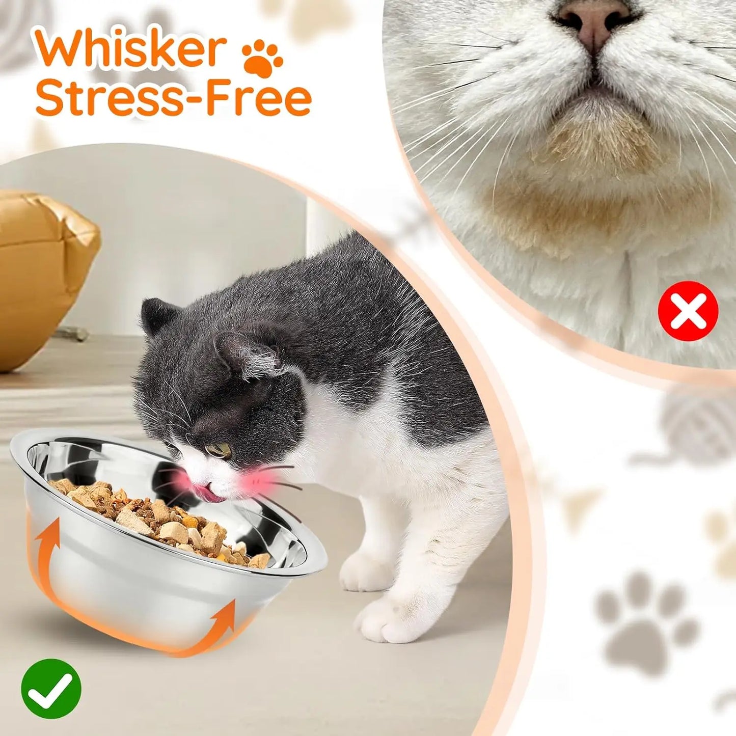 EcoWood Anti-Spill Double Pet Bowl