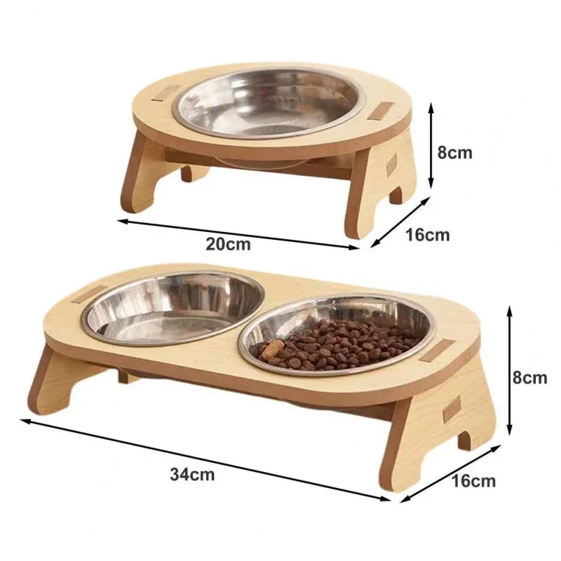 BambooCraft Double Cat Feeder