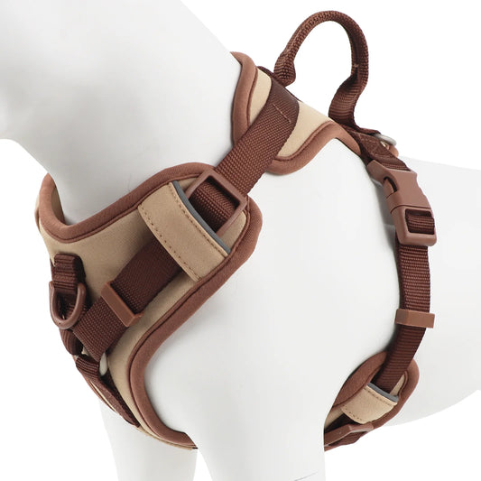 Chocolate Velvet Comfort Pet Harness - No-Pull Design