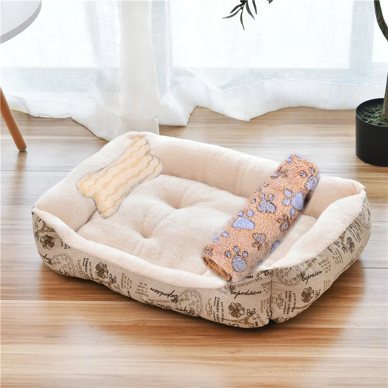 Modern Minimalist Square Pet Nest - Soft & Cozy