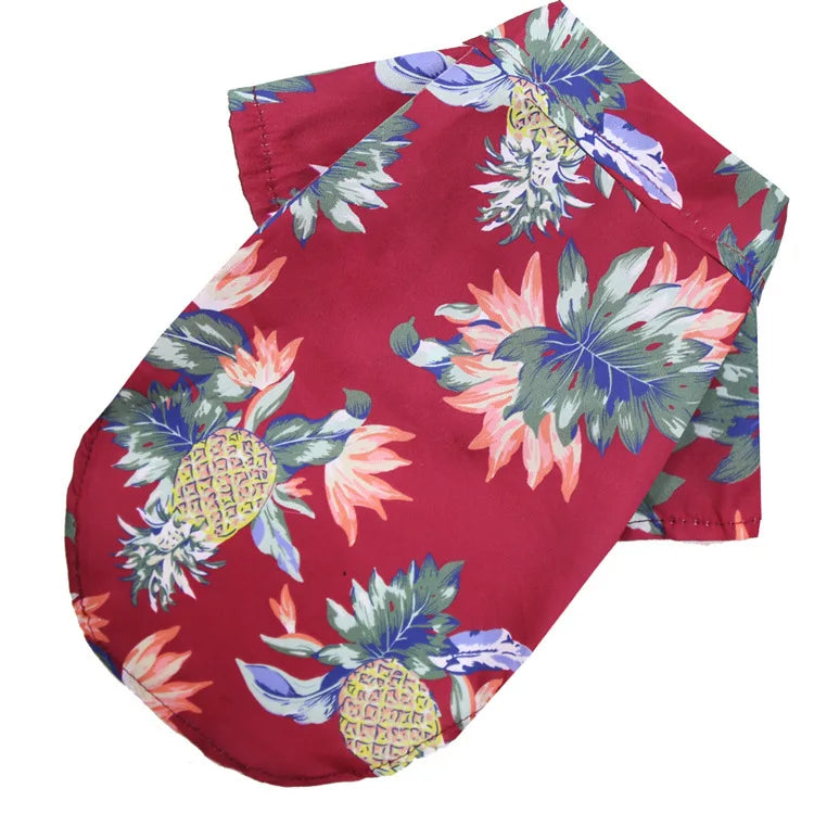 Tropical Breeze Pet Summer Shirt - Breathable Cotton