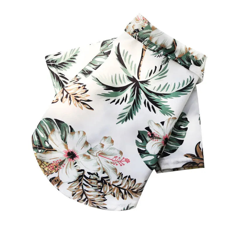 Tropical Breeze Pet Summer Shirt - Breathable Cotton