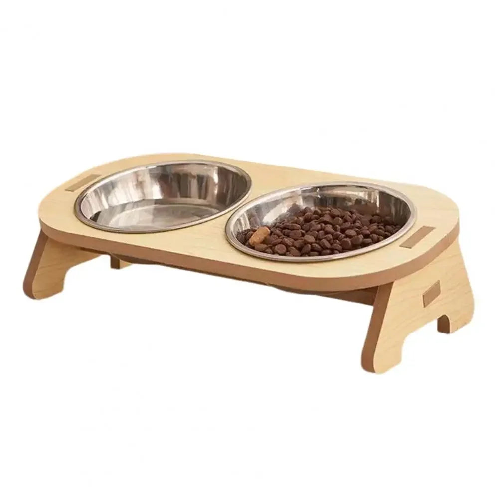 BambooCraft Double Cat Feeder