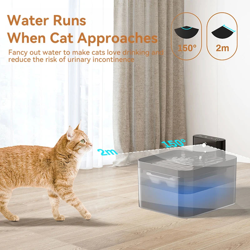 AquaPure Wireless Sensor Water Fountain