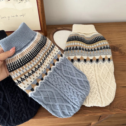 Vintage Minimalist Pet Sweater - Fall/Winter Essential