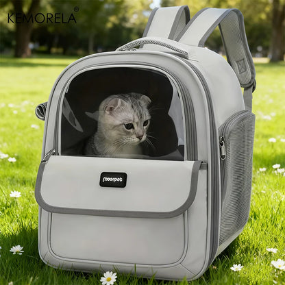 Spacious Foldable Pet Backpack - Durable Outdoor Carrier