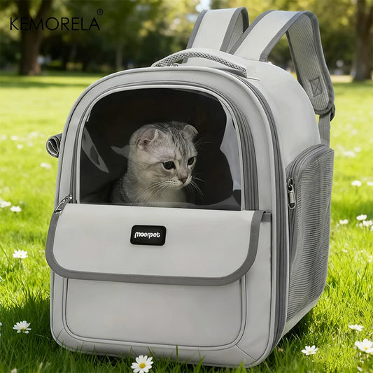 Spacious Foldable Pet Backpack - Durable Outdoor Carrier