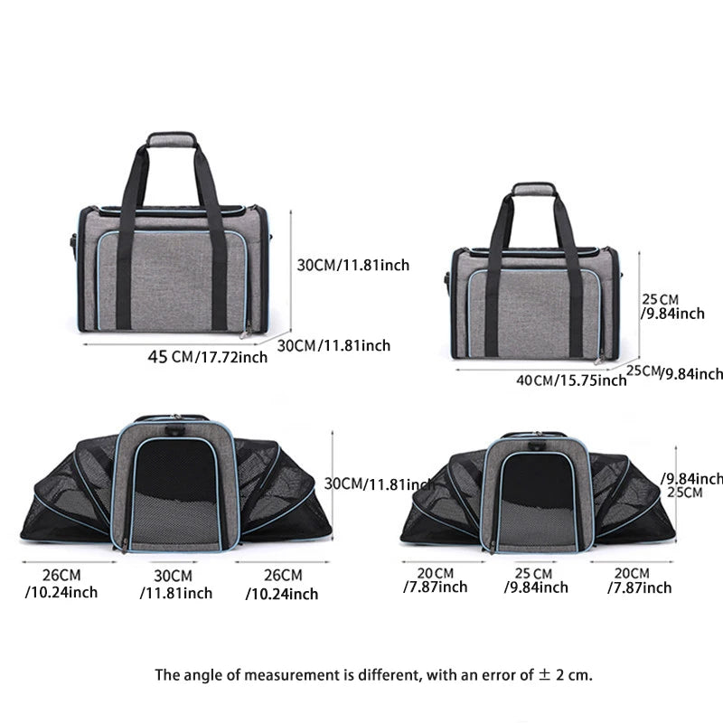 Essential Foldable Pet Carrier - Expandable & Breathable