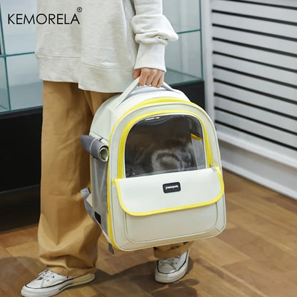 Spacious Foldable Pet Backpack - Durable Outdoor Carrier