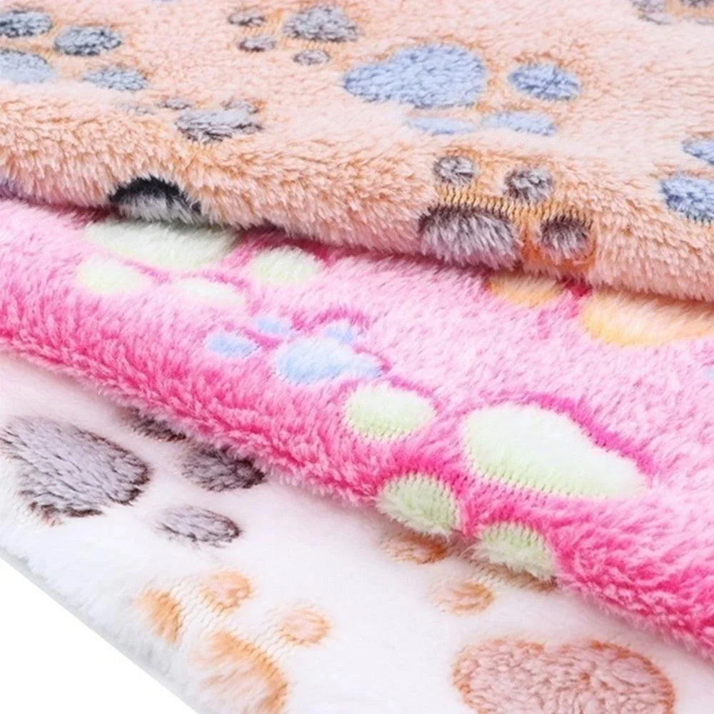 FleecyPaws Cartoon Soft Pet Mat