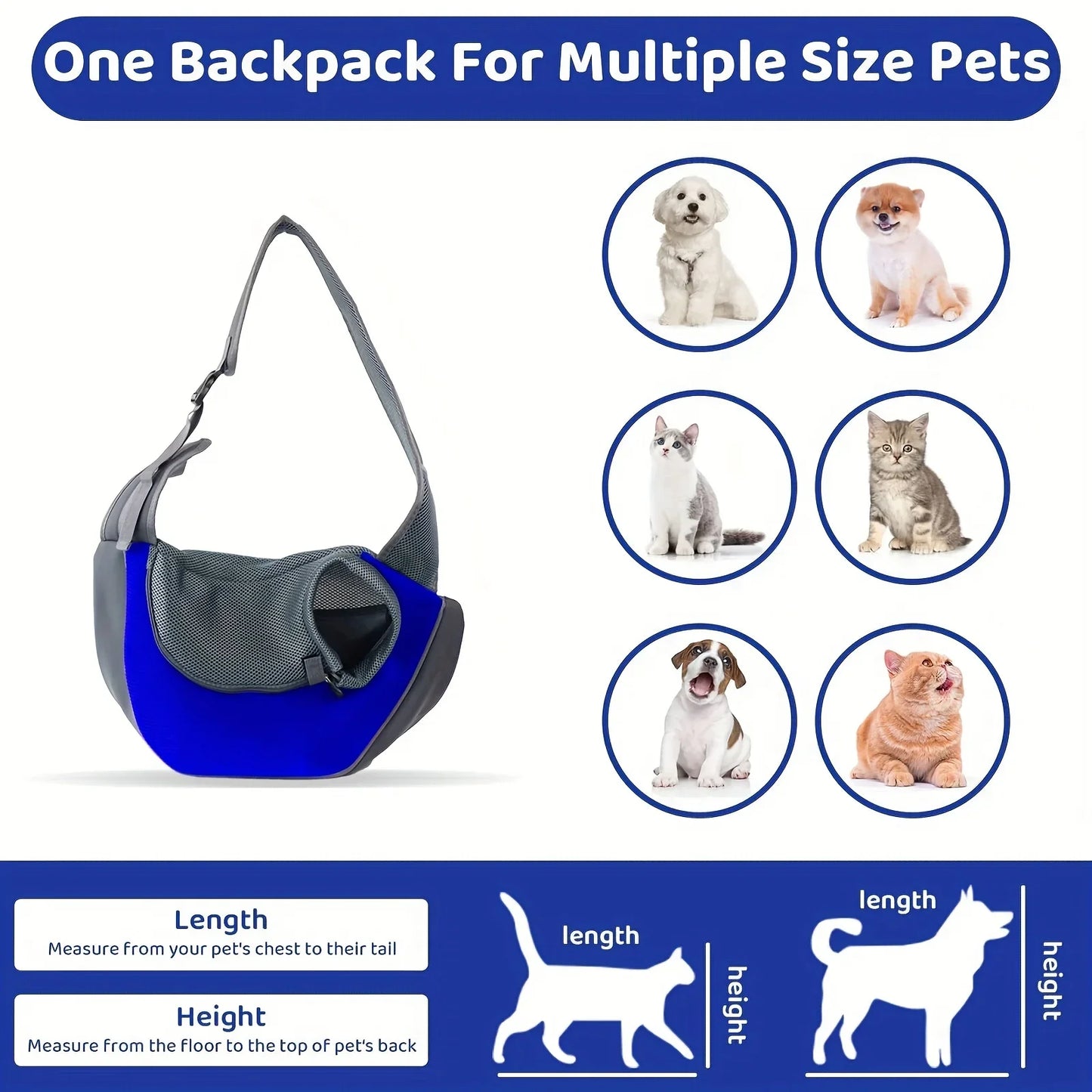BreatheFree Mesh Dog Sling Bag