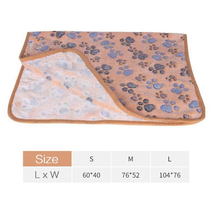 FleecyPaws Cartoon Soft Pet Mat