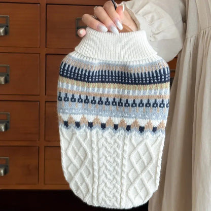 Vintage Minimalist Pet Sweater - Fall/Winter Essential