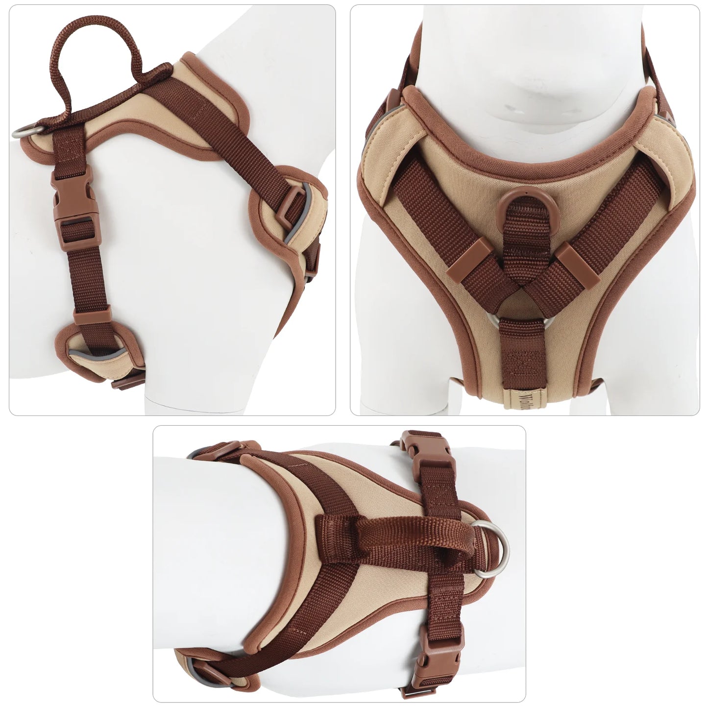 Chocolate Velvet Comfort Pet Harness - No-Pull Design