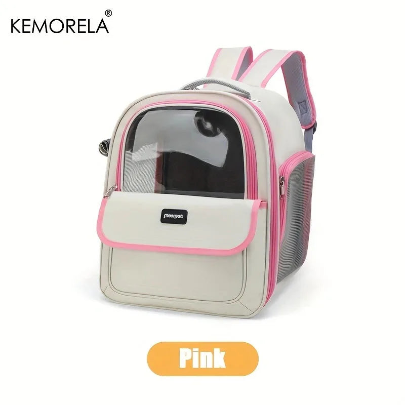 Spacious Foldable Pet Backpack - Durable Outdoor Carrier
