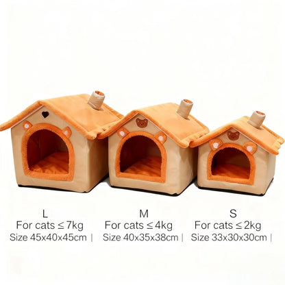 Modern Pet House Bed - All-Season Aesthetic Design