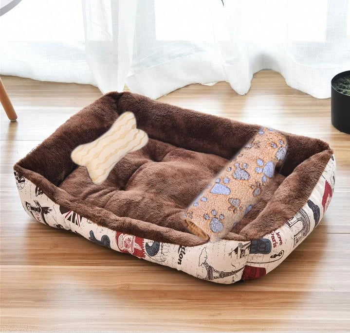 Modern Minimalist Square Pet Nest - Soft & Cozy